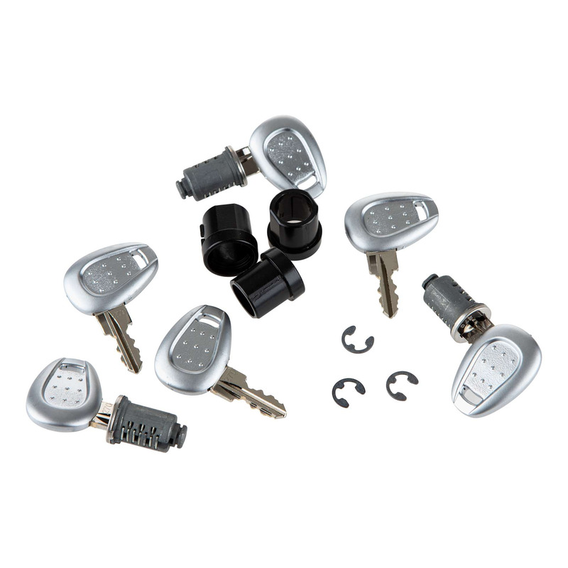 Kit barillets Givi Standard clé argent (3 barillets)