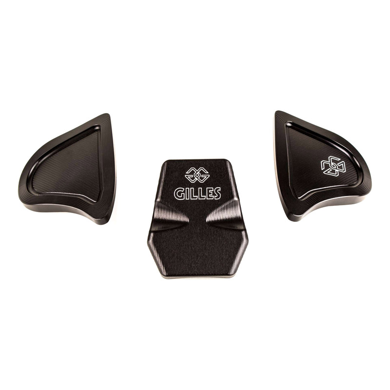 Kit caches orifices de rétroviseurs et de support de plaque Gilles Tooling Yamaha YZF-R1 20-22 noir