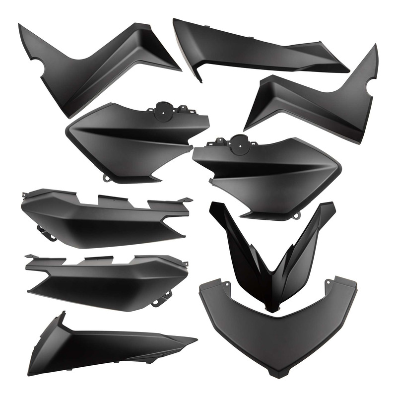 Kit carénage 10 pièces noir mat pour Yamaha 125 à 400 XMAX 14-17