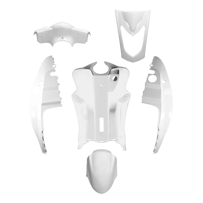 Kit carénage All Pro blanc 6 pièces Kymco Agility 50