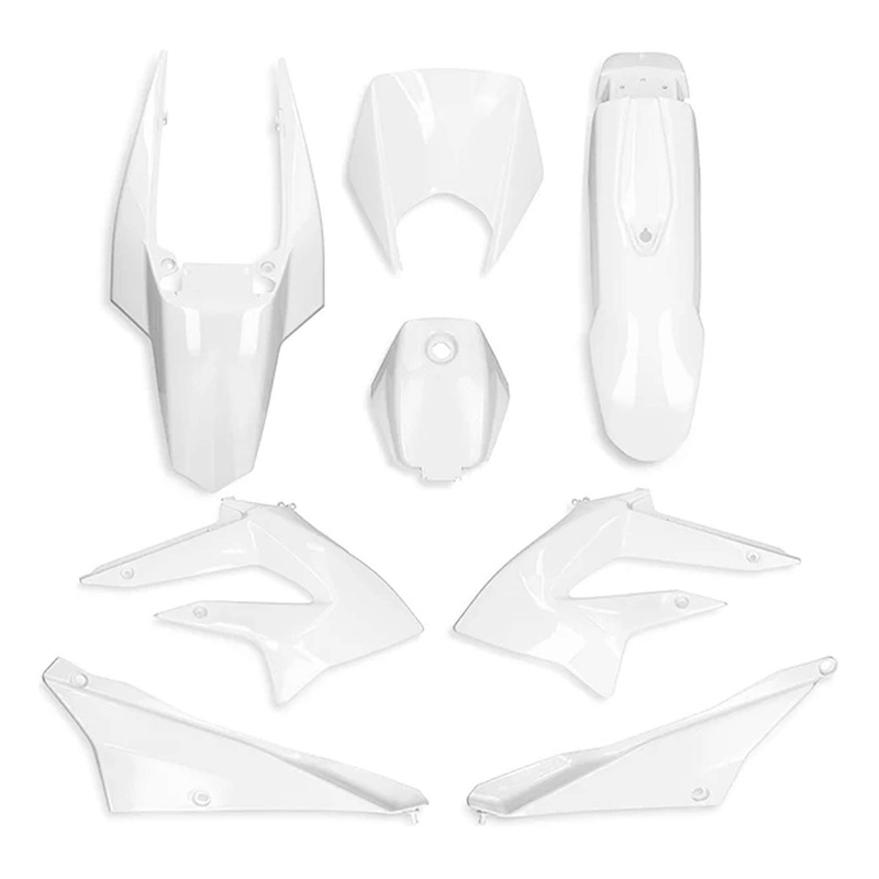 Kit carénage All Pro blanc 8 pièces Derbi Senda Racing/X-Treme