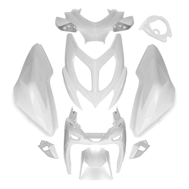 Kit carénage All Pro blanc 9 pièces Aerox/Nitro 13-