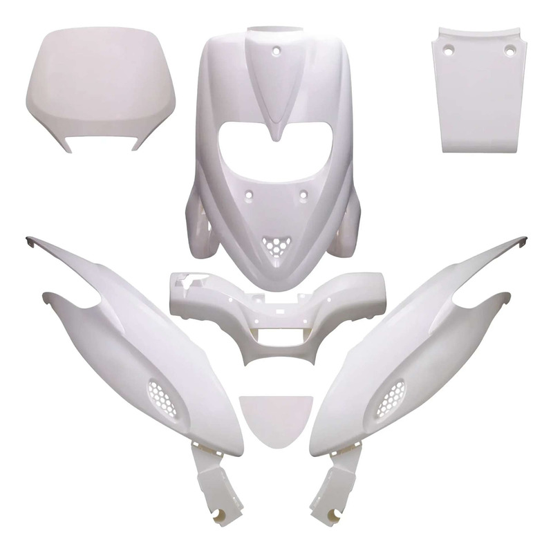 Kit carénage All Pro blanc lilas nacré 7 pièces Gilera Stalker 50