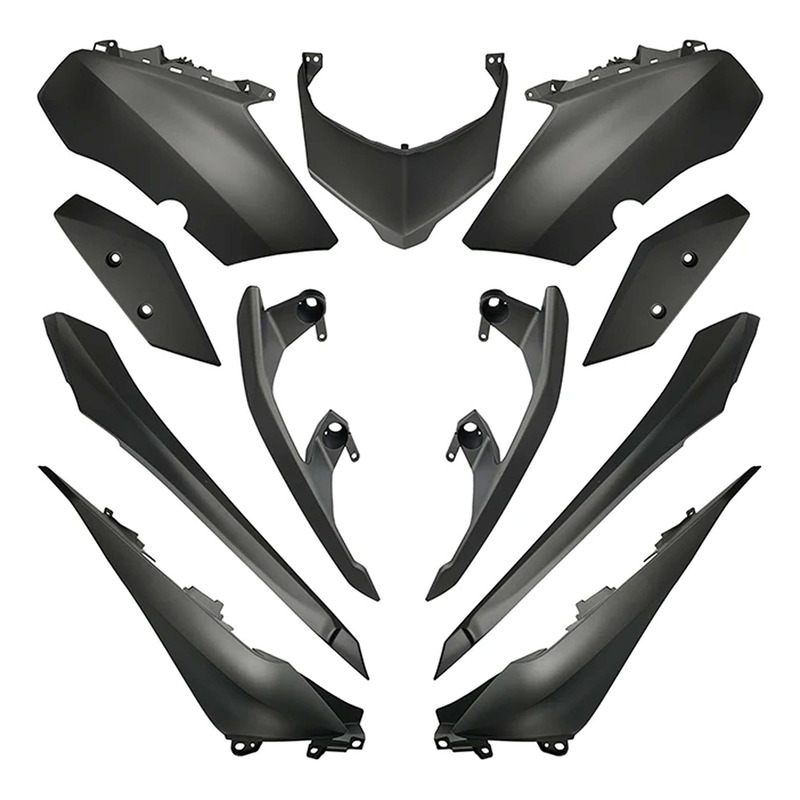 Kit carénage All Pro gris foncé métalisé 11 pièces X-Max 125/300