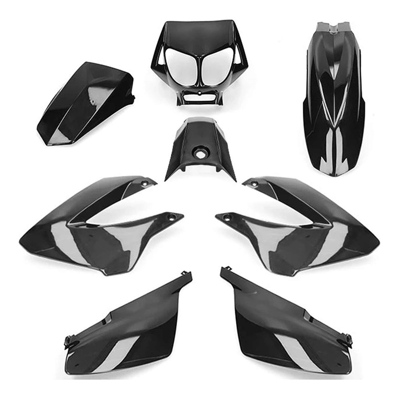 Kit carénage All Pro noir 8 pièces Derbi Senda 2000-10