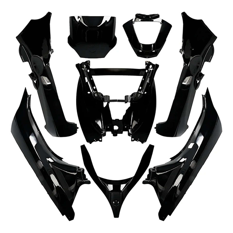 Kit carénage All Pro noir mat 8 pièces Piaggio MP3 125-500