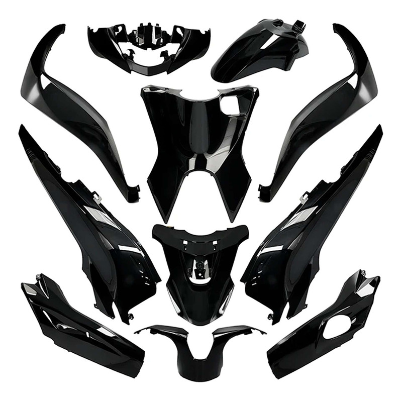 Kit carénage All Pro noir métalisé 11 pièces SH 125/150 2017-19