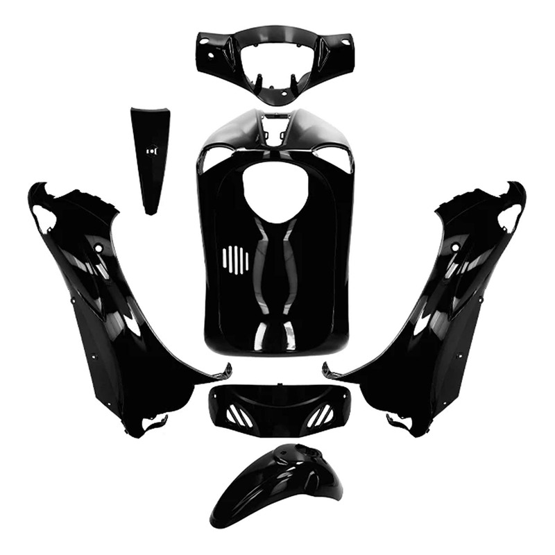 Kit carénage All Pro noir métalisé 7 pièces Piaggio Liberty 50/125