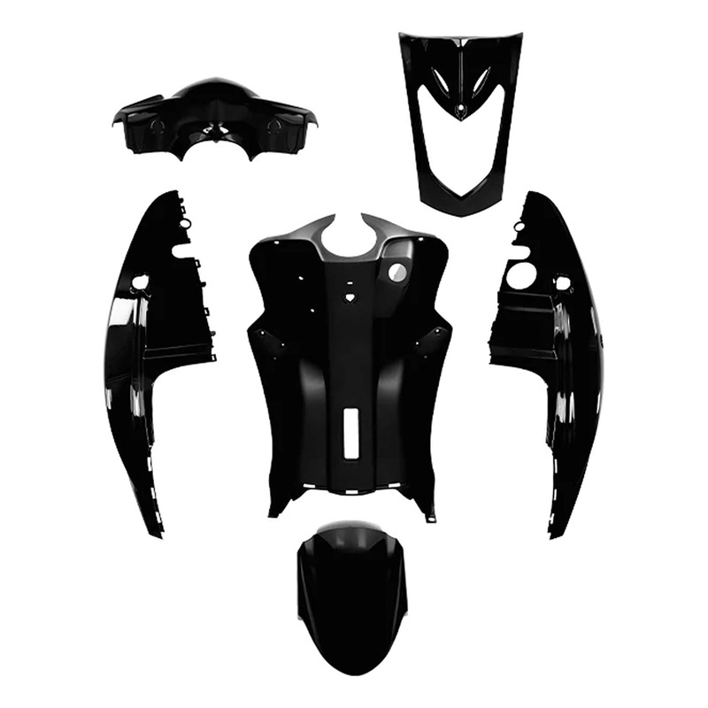 Kit carénage All Pro noir métallisé 6 pièces Kymco Agility 50