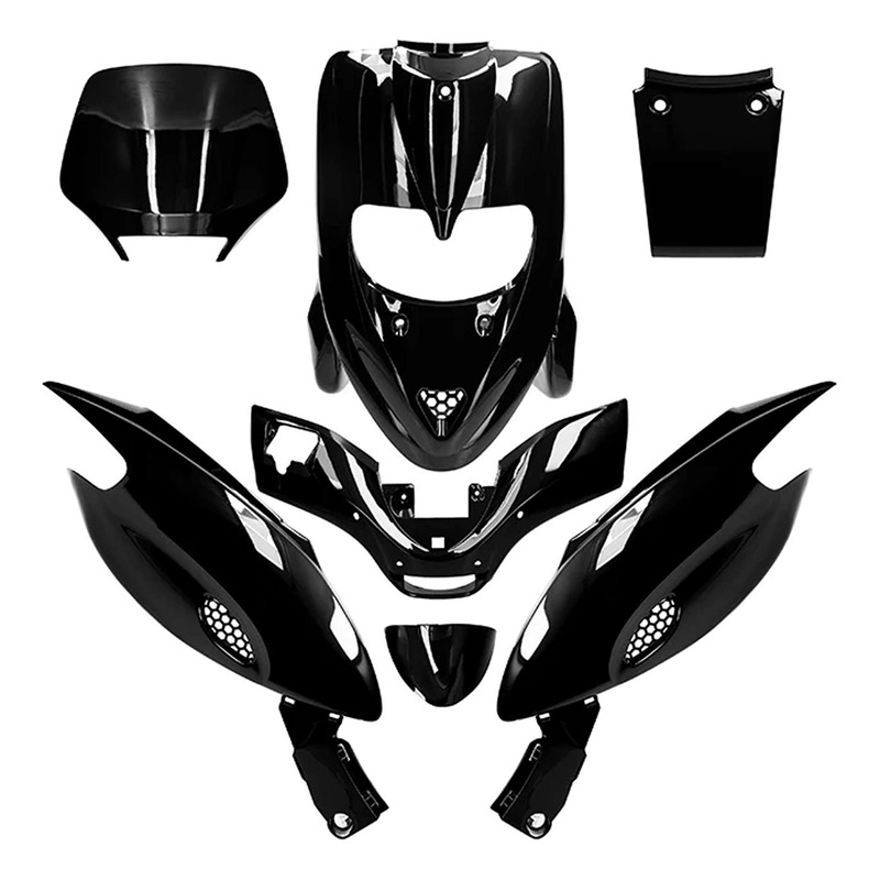 Kit carénage All Pro noir métallisé 7 pièces Gilera Stalker 50