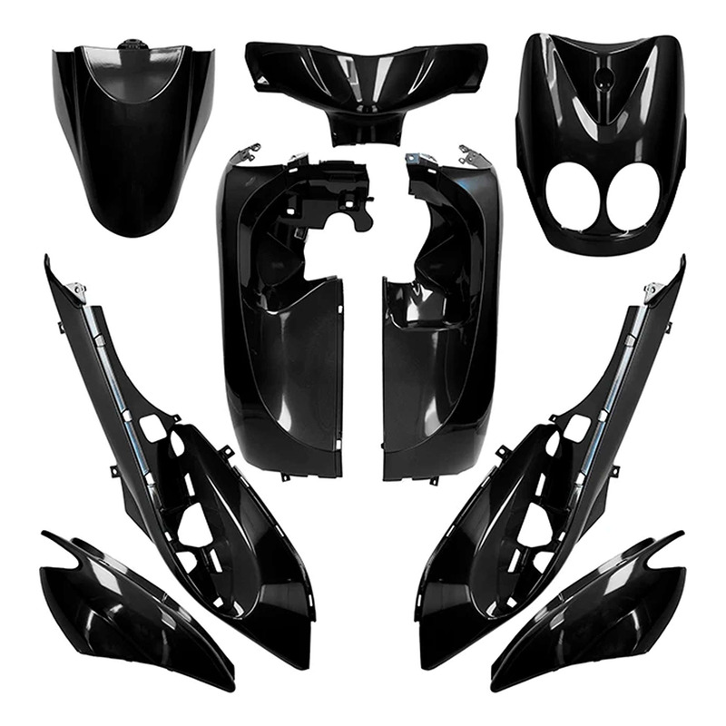 Kit carénage All Pro noir métallisé 9 pièces Neo's/Ovetto 2008-