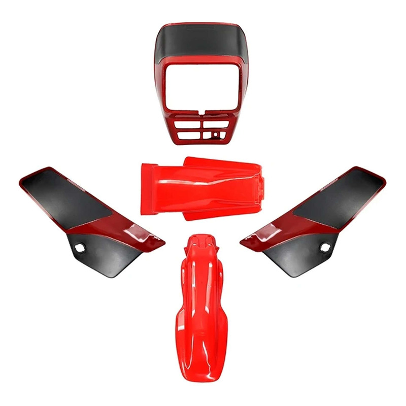 Kit carénage All Pro rouge 5 pièces DT 125