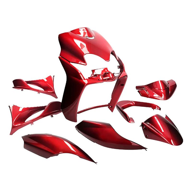 Kit carénage All Pro rouge métalisé 9 pièces Jog R/Mach G
