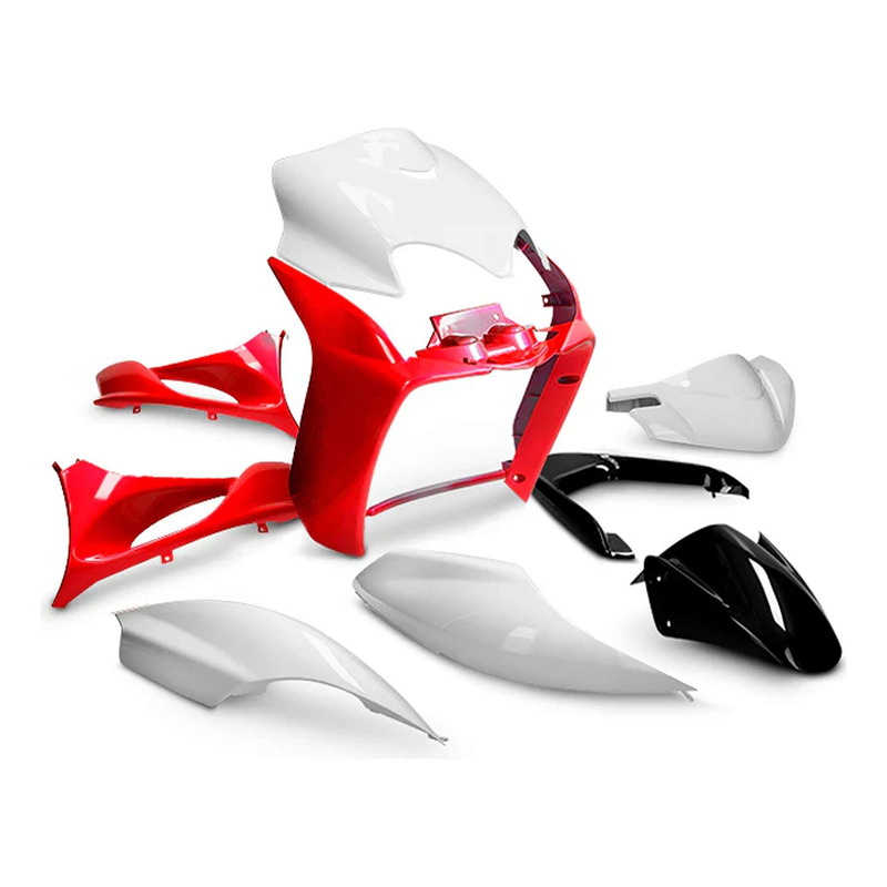 Kit carénage All Pro rouge/noir/blanc 9 pièces Jog R/Mach G