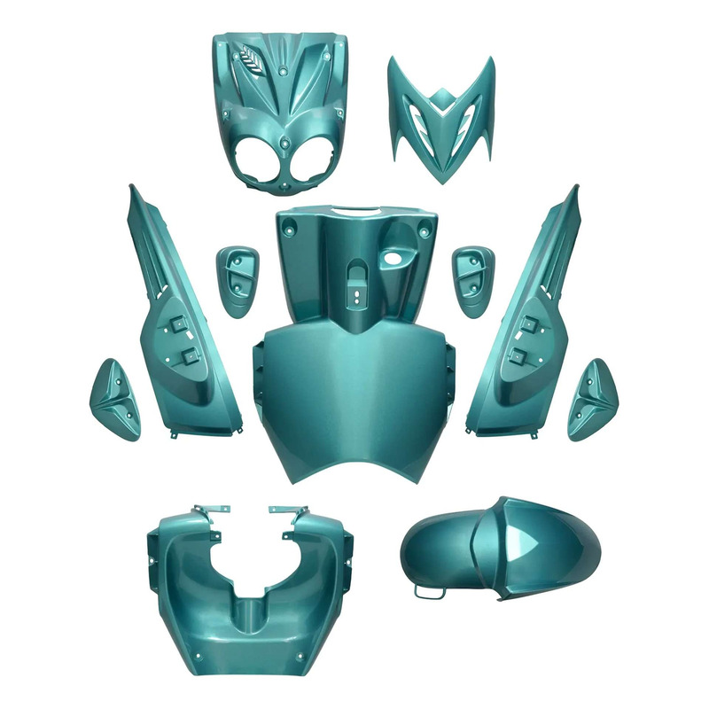 Kit carénage All Pro turquoise métalisé 11 pièces Slider/Stunt