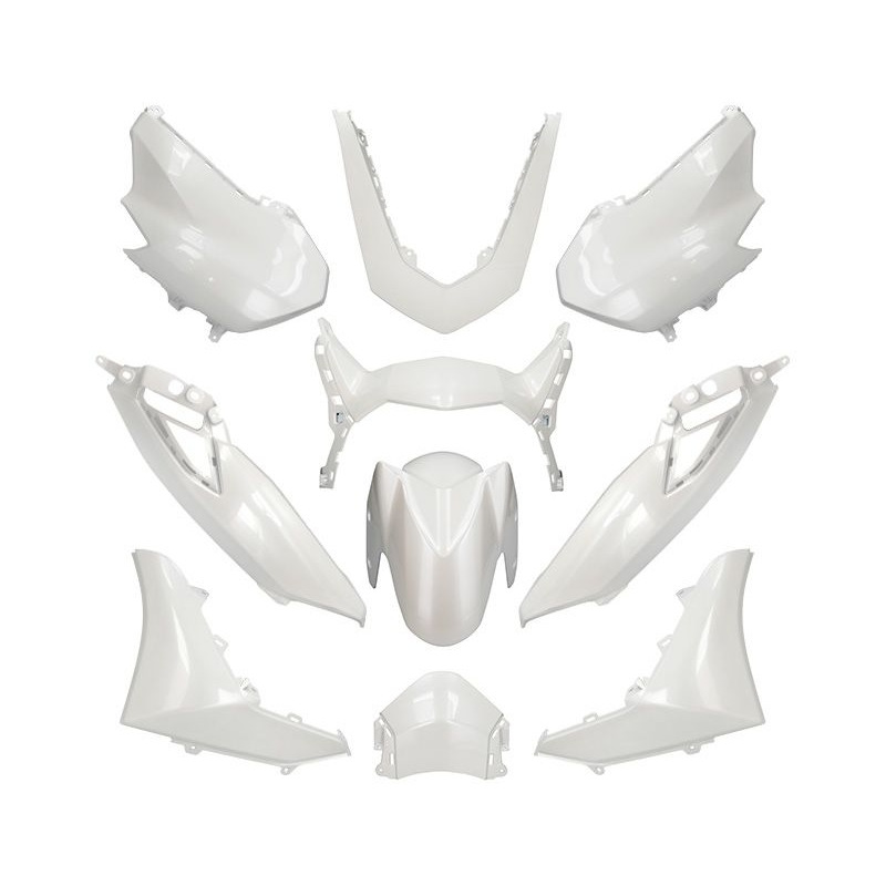 Kit carénage Allpro 10 pièces blanc métal N-Max 2021-