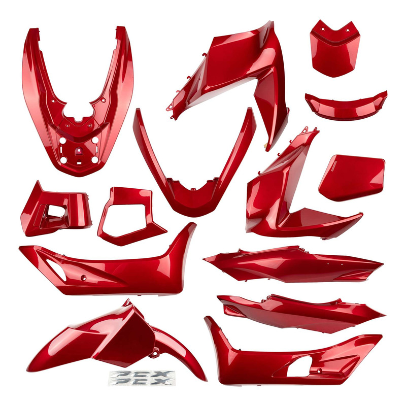 Kit carénage Allpro 14 pièces rouge nacré Honda PCX 125 2014-17