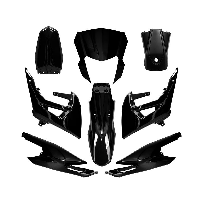 Kit carénage Allpro 8 pieces noir Derbi DRD Racing 18-20