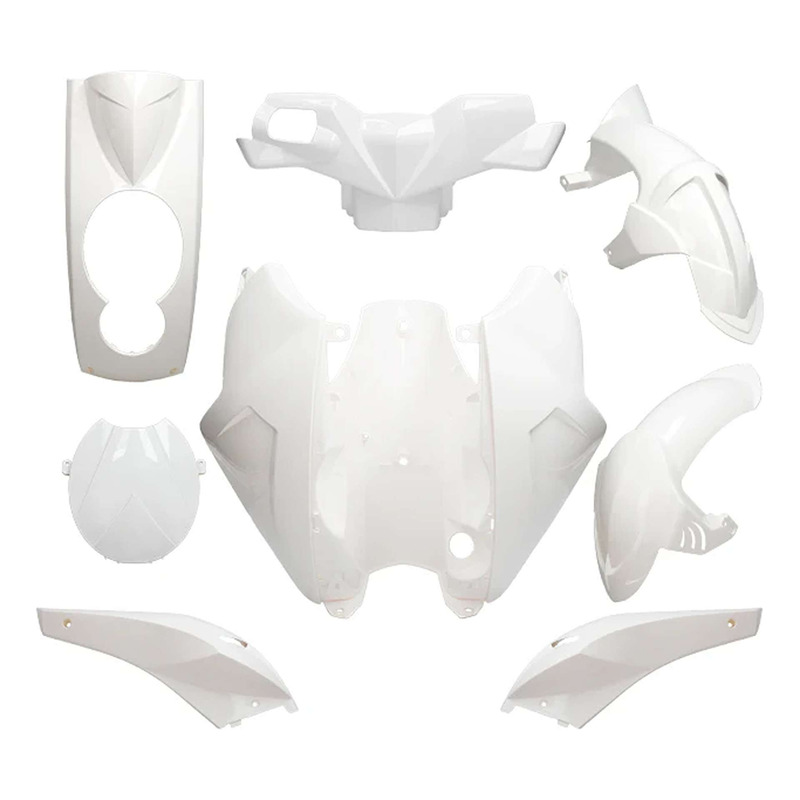 Kit carénage AllPro blanc 8 pièces Peugeot Ludix