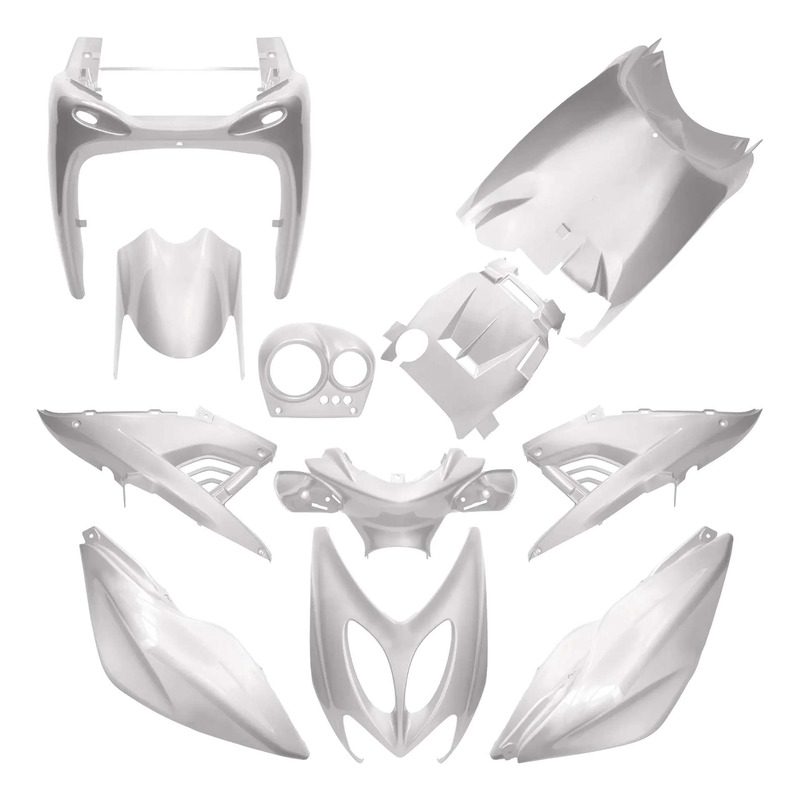 Kit carénage AllPro blanc perle 11 pièces Nitro/Aerox -13
