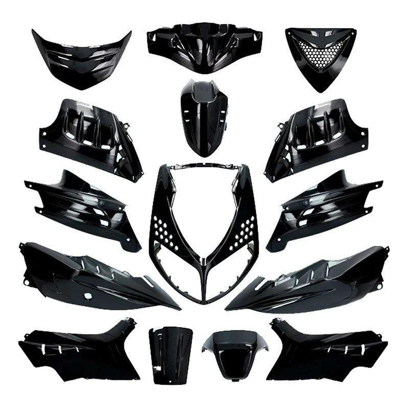 Kit carénage AllPro noir métallisé 15 pièces Speedfight 2