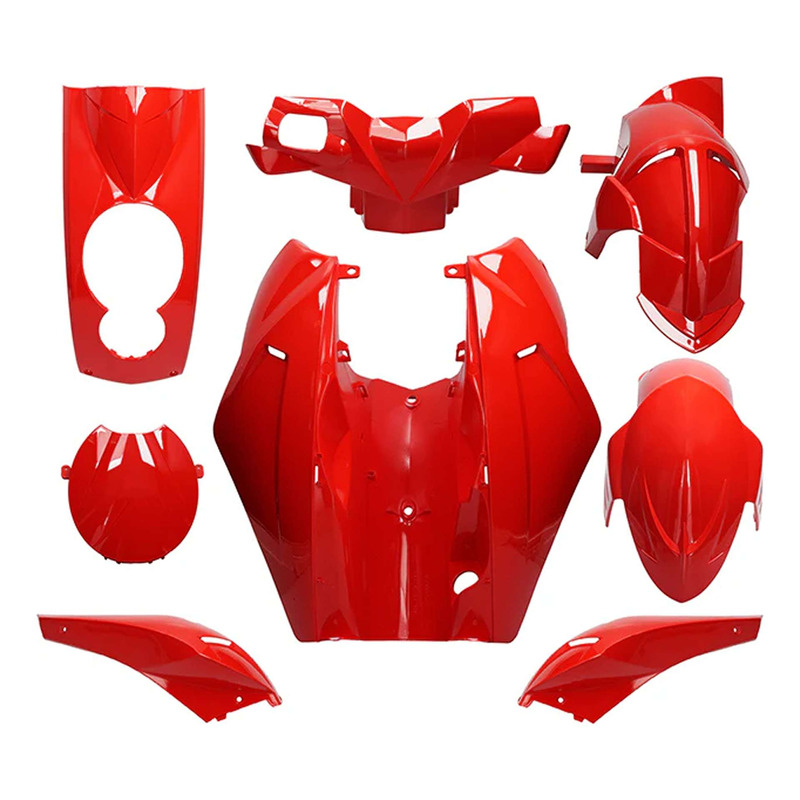 Kit carénage AllPro rouge 8 pièces Peugeot Ludix