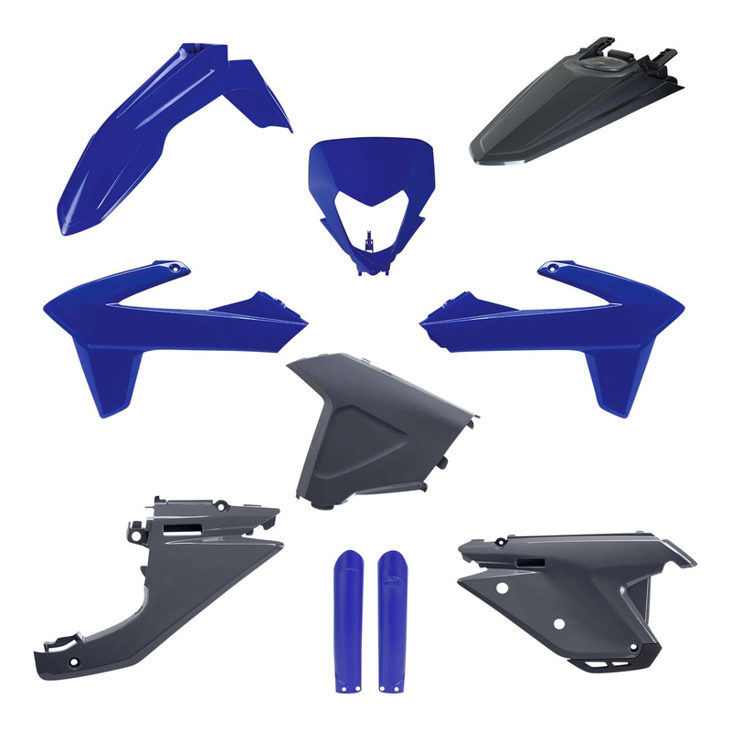 Kit carénage Polisport bleu/gris Sherco SE-R/SEF-R 2025
