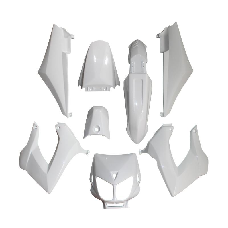 Kit carrosserie 8 pièces blanc brillant adaptable Senda drd x-treme/X-race