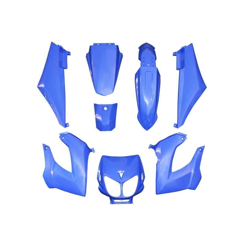 Kit carrosserie 8 pièces bleu brillant adaptable senda drd x-treme/x-race