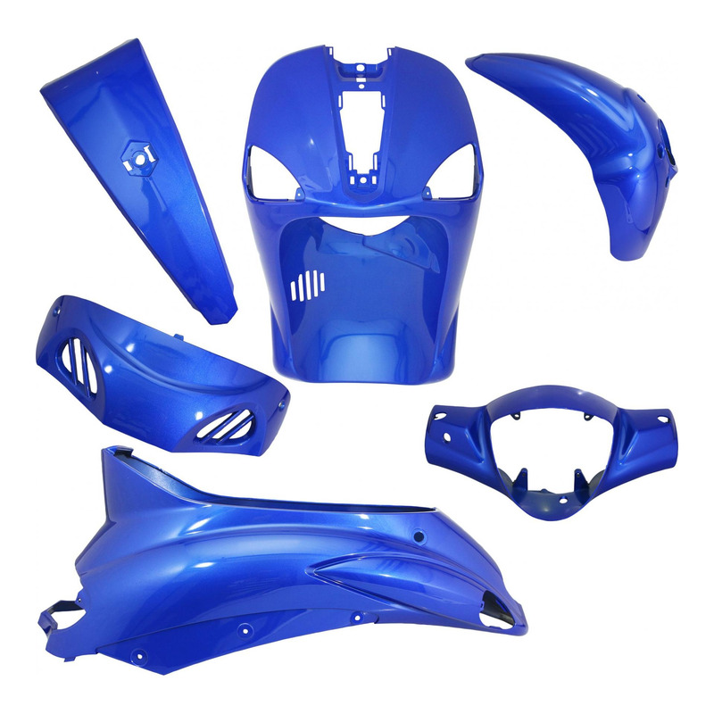 Kit carrosserie bleu 280 (6 pièces) 1R000115 pour Piaggio 50-125 liberty delivery 09-13