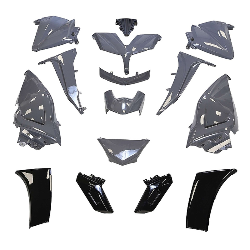 Kit carrosserie gris nardo Yamaha T-MAX 530 de 2015 Ã  2016