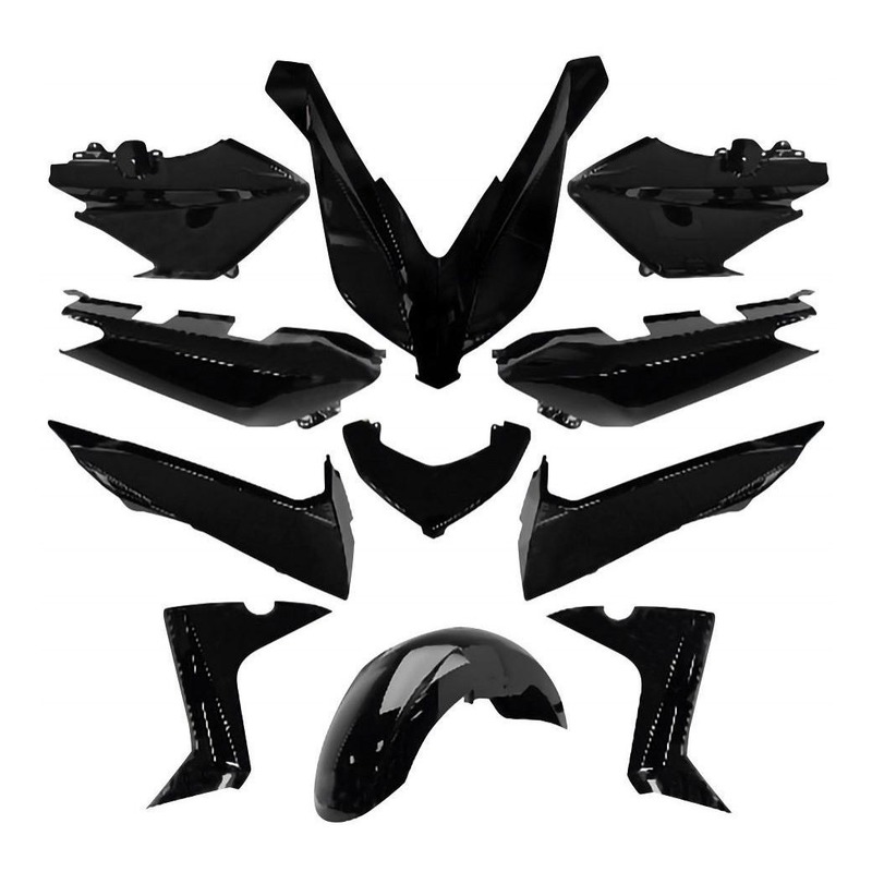 Kit carrosserie noir brillant X-Max 125/250/400 2014-16