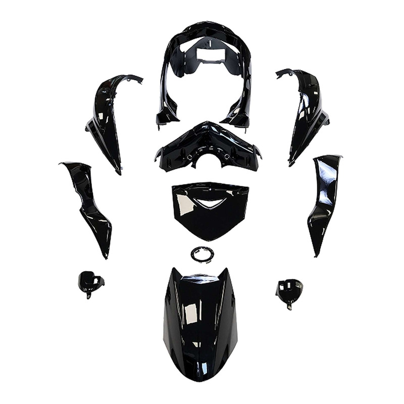 Kit carrosserie noir brillant Yamaha Cygnus X 125 2009-12