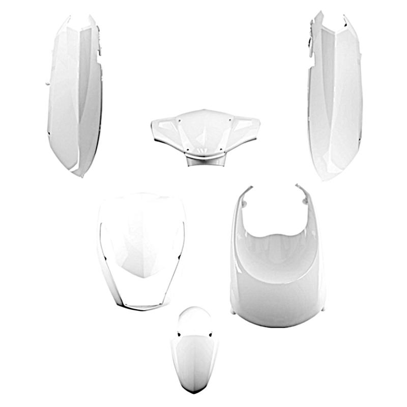 Kit carrosserie Peugeot 50 Kisbee blanc brillant