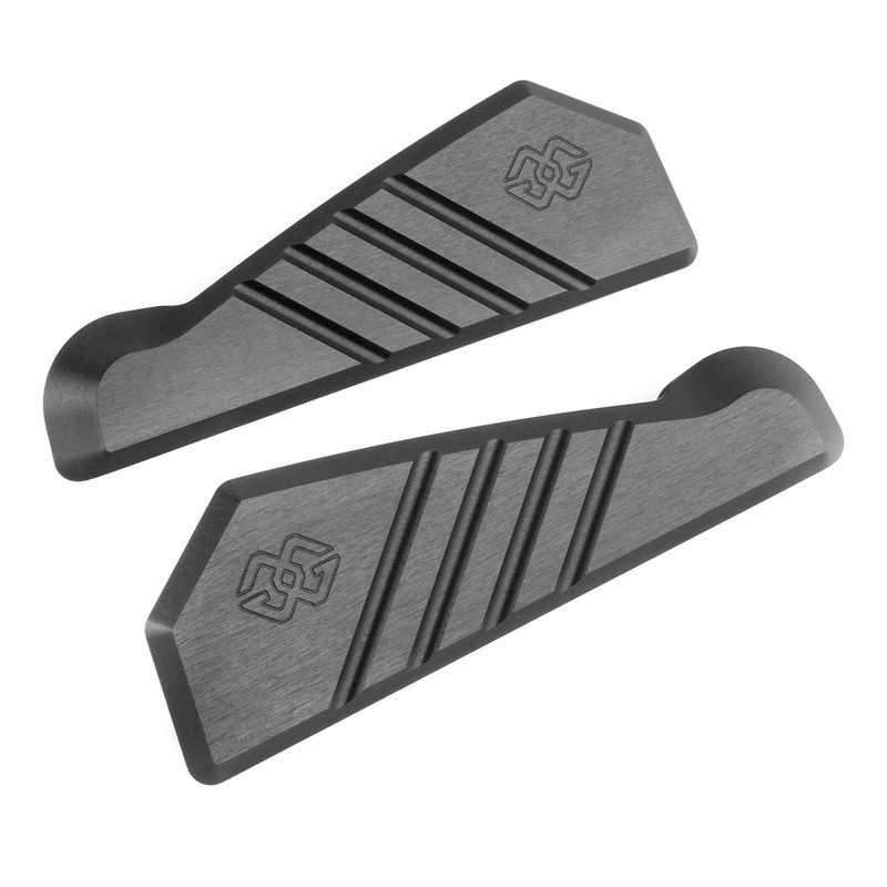 Kit chache orifices de repose-pieds passagers Gilles Tooling Yamaha YZF-R1 1000 15-22 alu noir