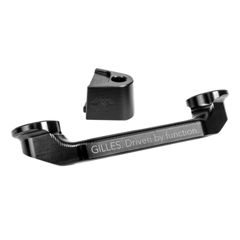 Kit chache orifices de repose-pieds passagers Gilles Tooling Honda CBR1000RR-R 20-22 alu noir