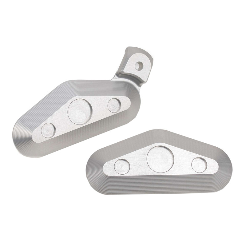 Kit chache orifices de repose-pieds passagers Gilles Tooling Yamaha MT-09 14-20 aluminium