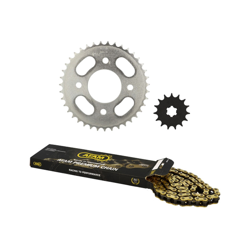 Kit chaîne Afam 15x39 Yamaha RD 125 DX 1978-81