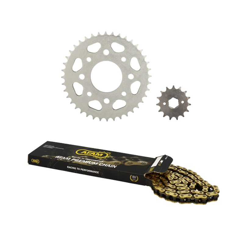 Kit chaÃ®ne Afam 15x40 Honda CB 125 TD 1982-88