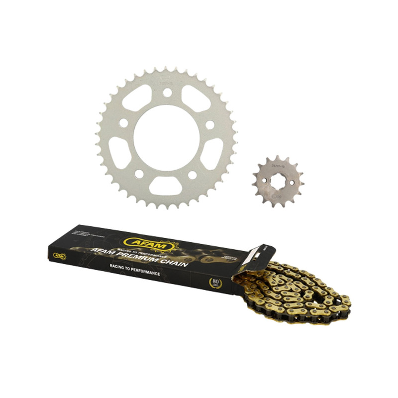 Kit chaîne Afam 15x42 Kymco 125 Quannon 2007-13