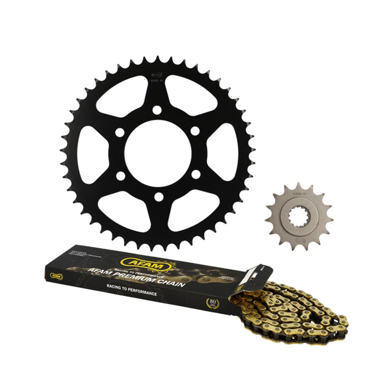 Kit chaÃ®ne Afam 15x45 Kawasaki Z 800 E 2013-16