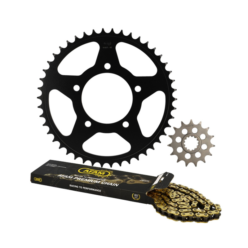 Kit chaÃ®ne Afam 15x46 Suzuki SFV 650 Gladius 2009-16