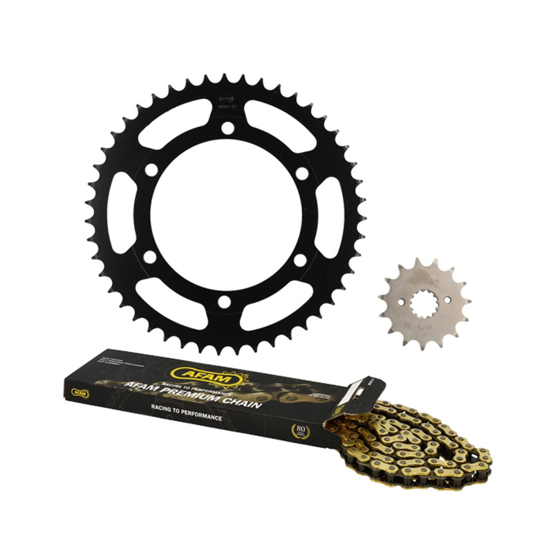Kit chaîne Afam 15x47 Honda NX 650 1991-95