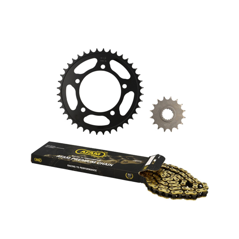 Kit chaîne Afam 16x40 Aprilia Tuono Racing 1000 2006-10