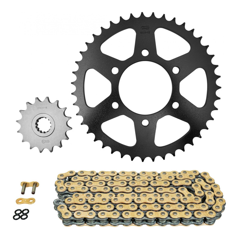 Kit chaîne AFAM 16x43 pour Kawasaki 600 ZX-6R 07-16