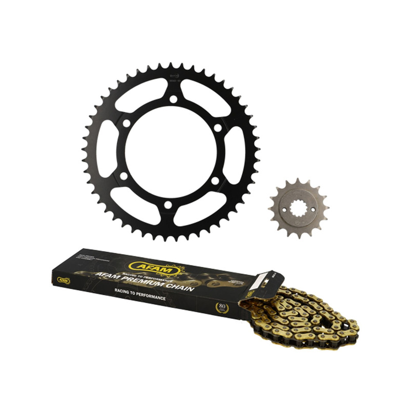 Kit chaÃ®ne Afam 16x49 Honda XRV 650 Africa Twin 1988-89