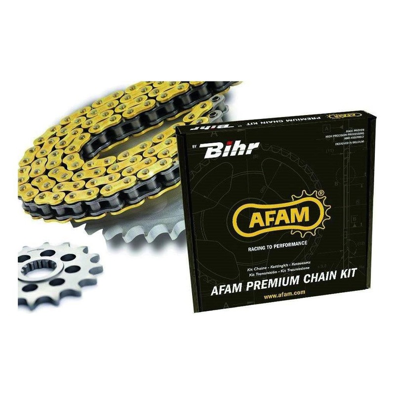 Kit chaîne Afam 16x50 pas 525 pignon anti-bruit Triumph Tiger 800 11-