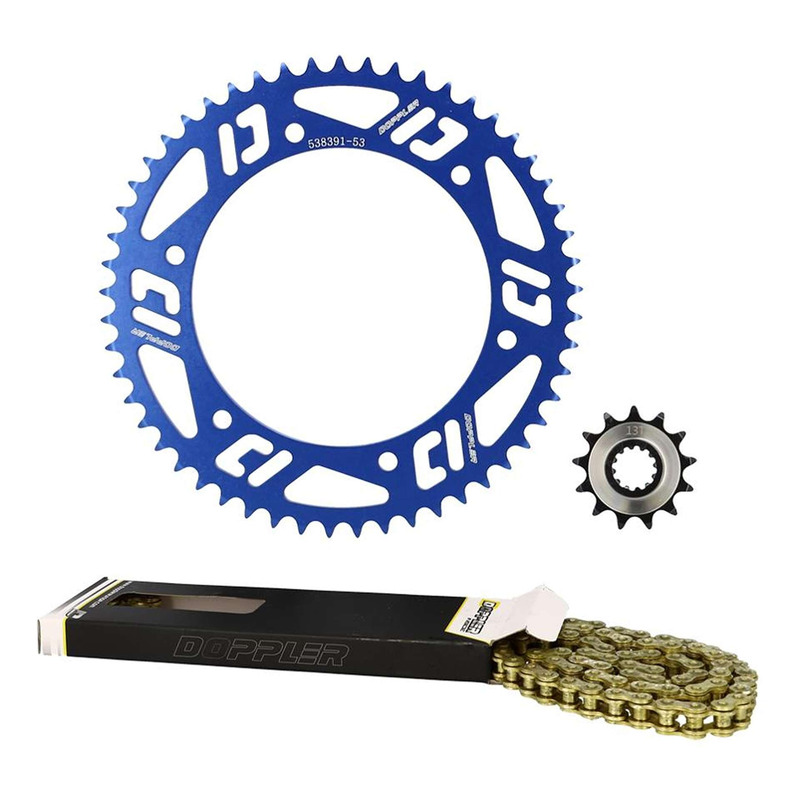 Kit chaÃ®ne bleu 13x53 dents Doppler Fantic XM 50 2022-
