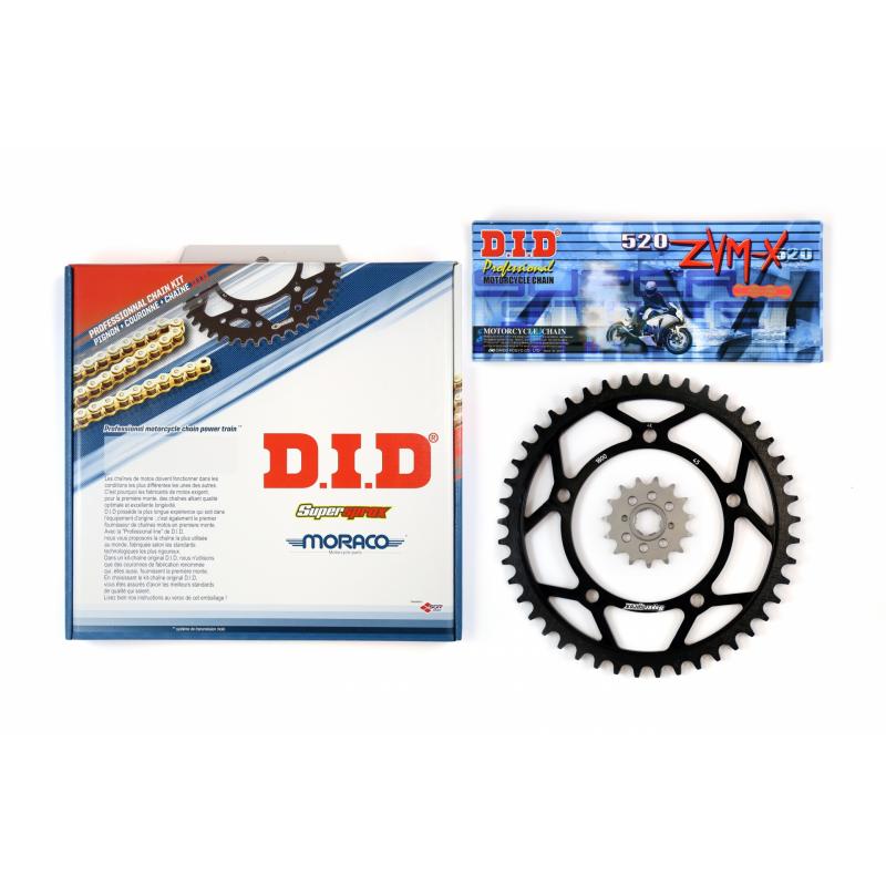 Kit chaîne DID alu Suzuki SV 1000 S pas 520 03-07