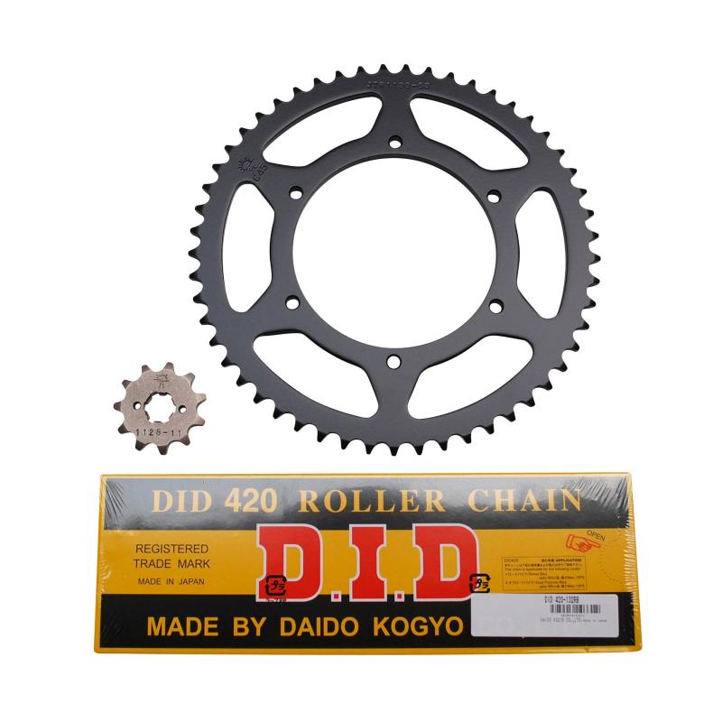 Kit chaîne DID pas 420 11x53 démultiplication d'origine alésage 108